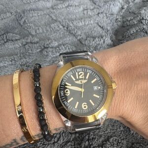 Invicta Gold and Black Watch